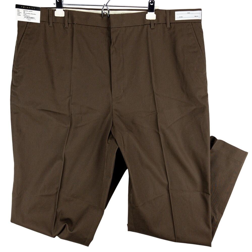 UPS Twin Hill Men's Brown Chinos - Classic Fit